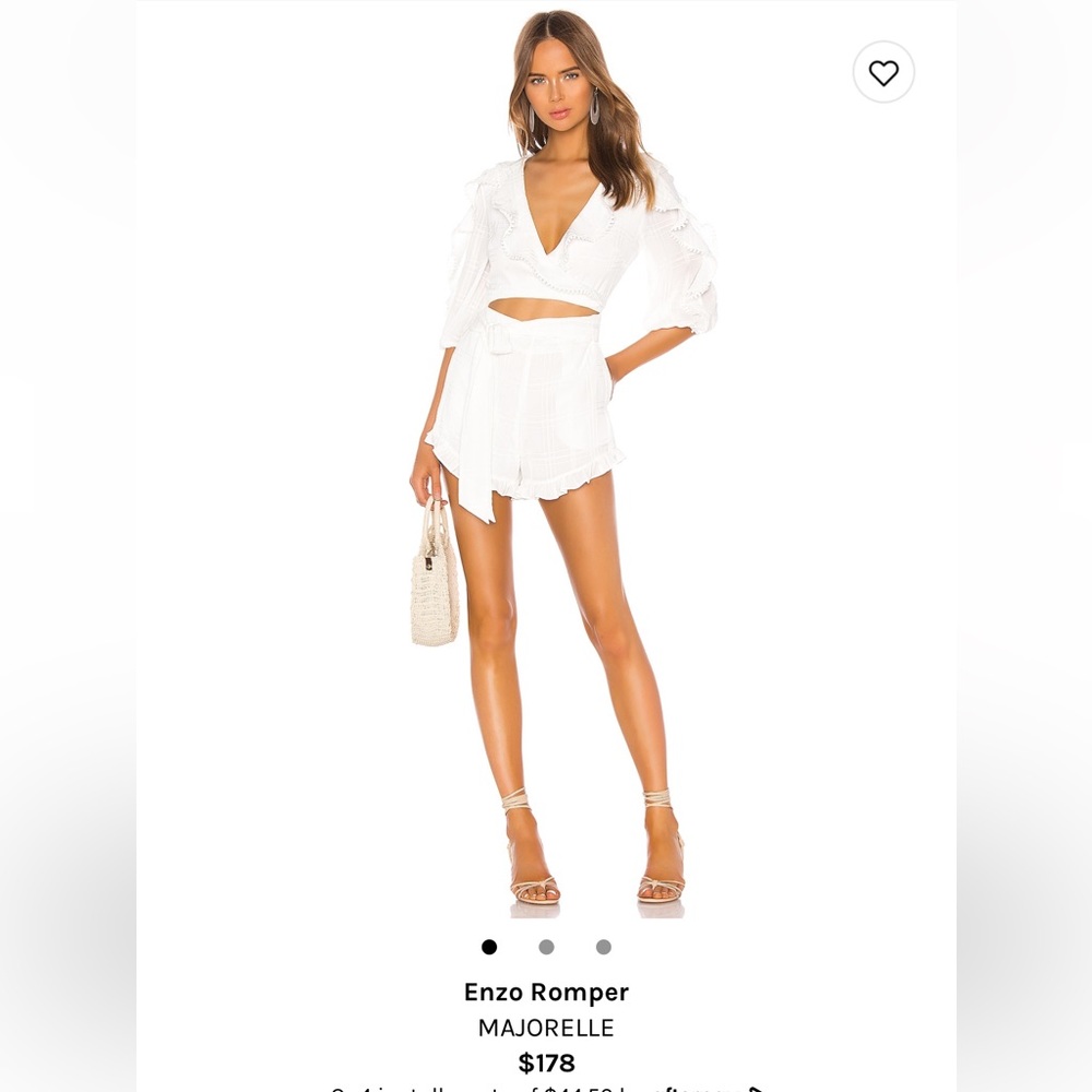 Majorelle Enzo Romper WORN ONCE